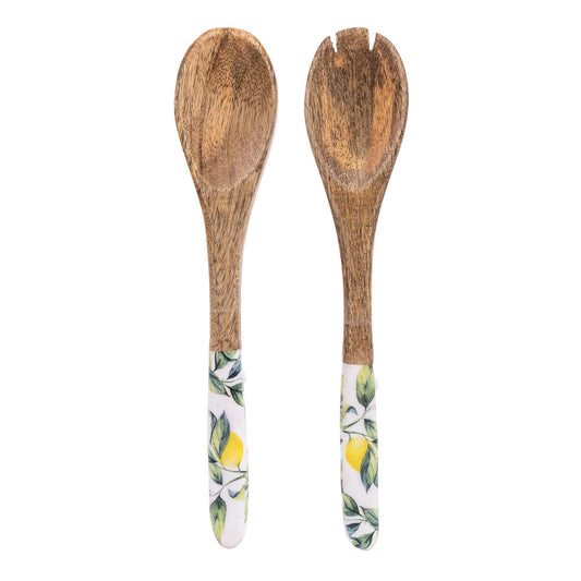 Handcrafted Lemon Wooden Fork & Spoon