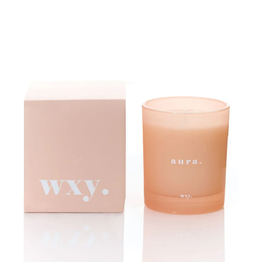 WXY Aura Classic Candle - White Woods & Amber down