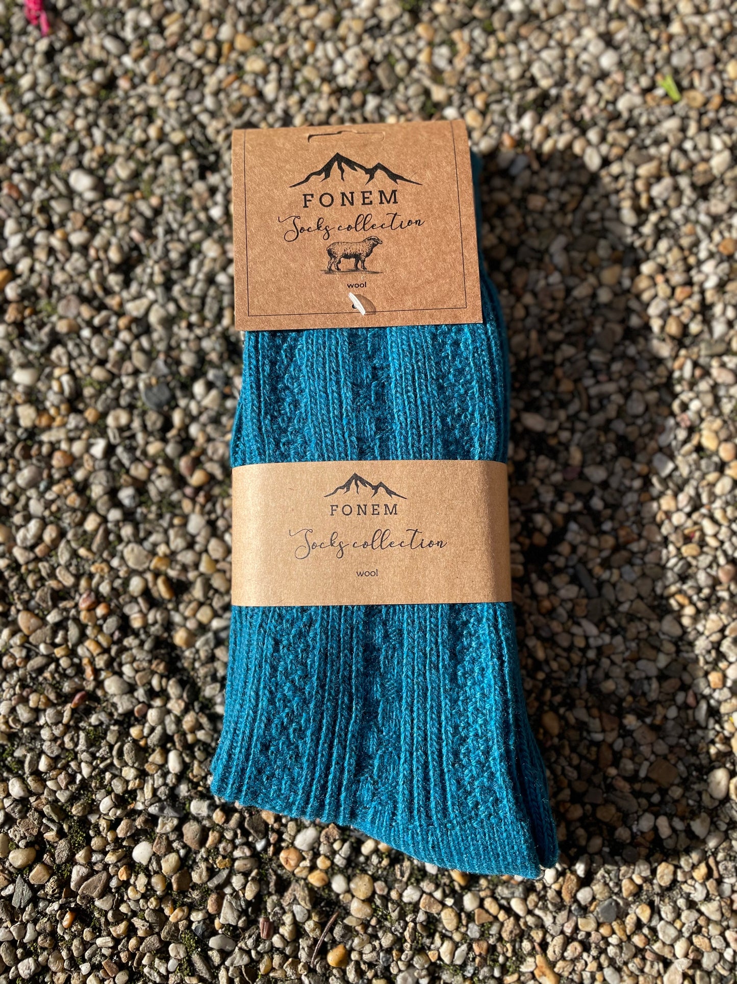 Fonem Women's Nordic Wool Socks - Teal