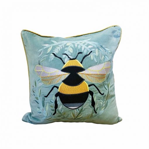 My Doris Mint Bumble Bee Cushion