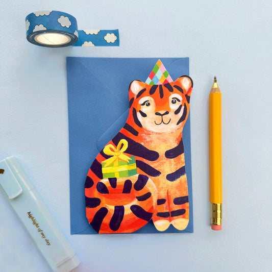 Tiger Birthday Card