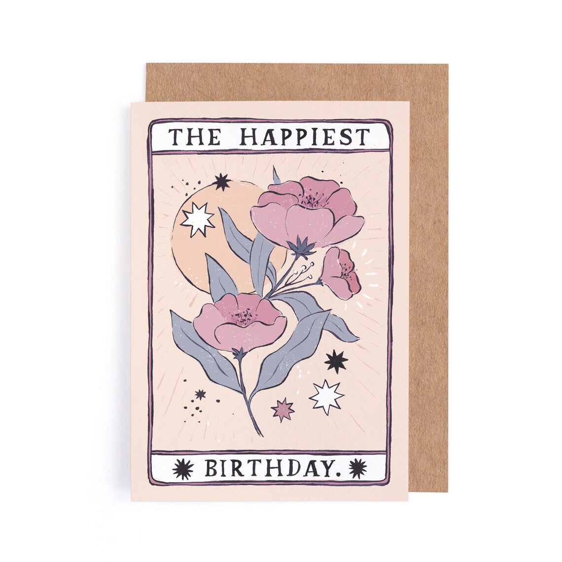 Tarot Flower Birthday Card