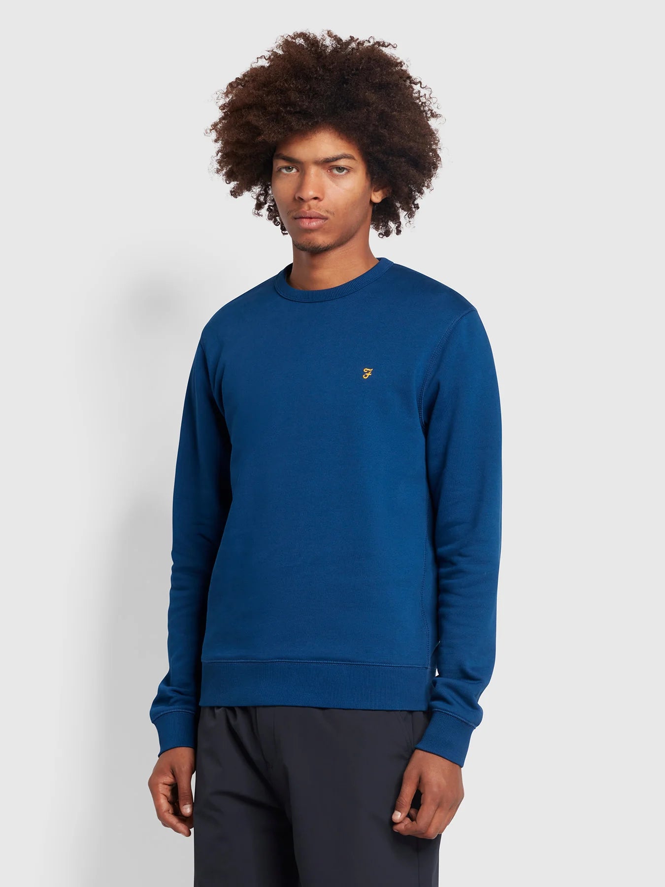 Tim New Crew Sweatshirt - Blue Peony