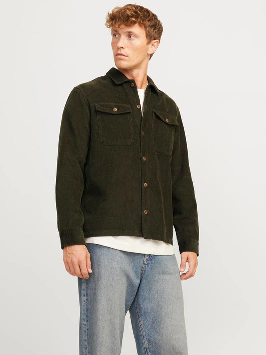 Jack & Jones Corduroy Overshirt - Green