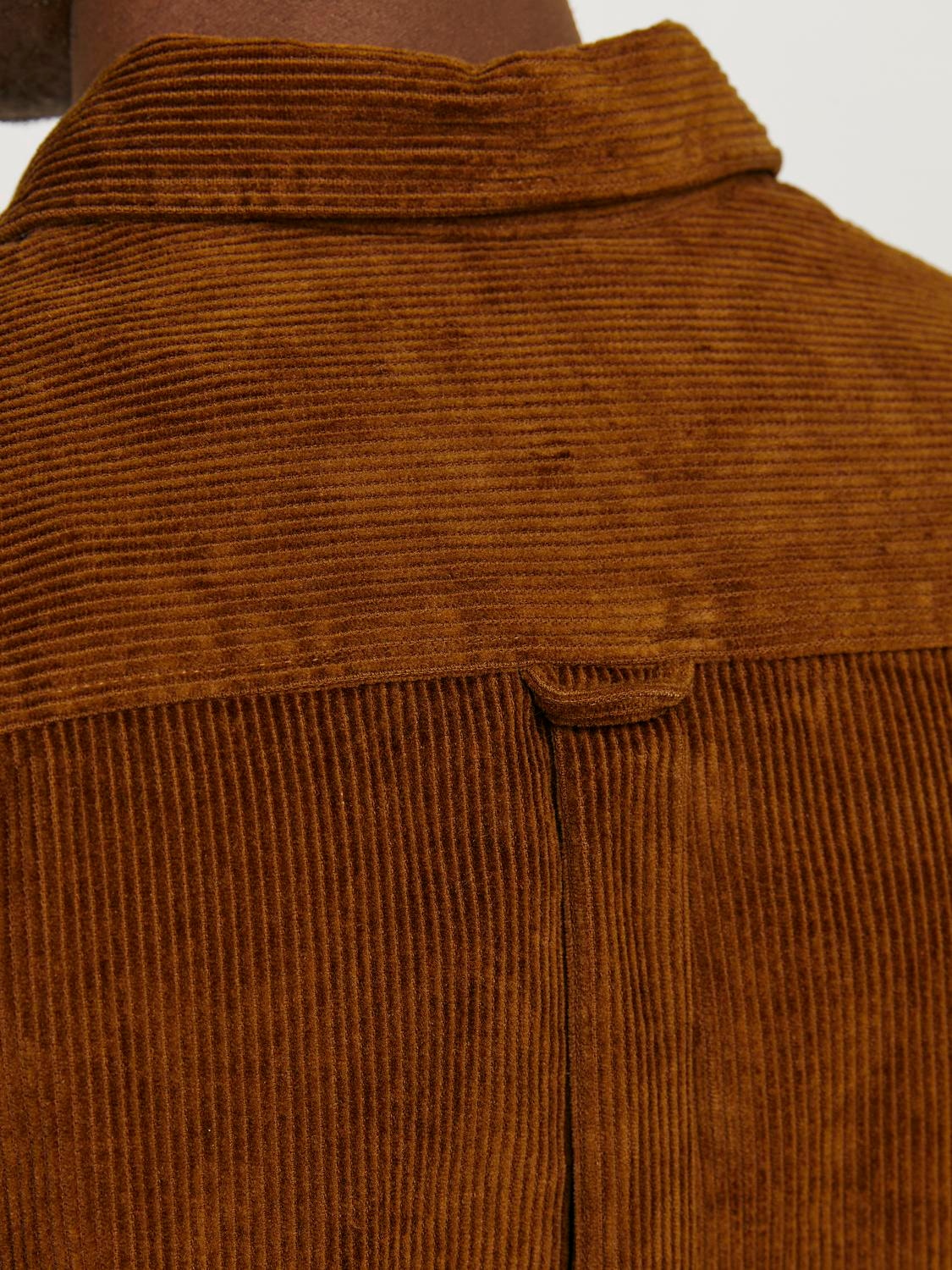 Jack & Jones Eddie Corduroy Shirt - Monk Brown