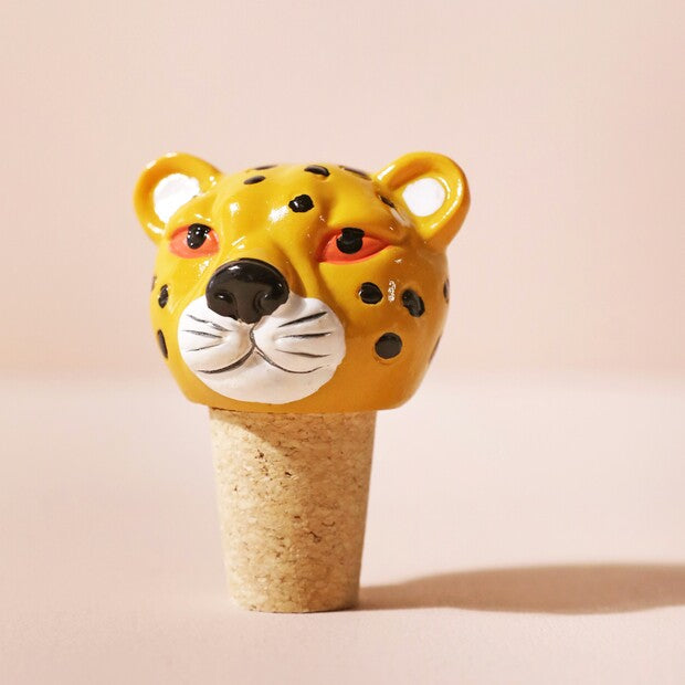 Leopard Head Bottle Stopper