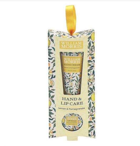 William Morris Hand & Lip Care Set - Lemon & Pomegranate