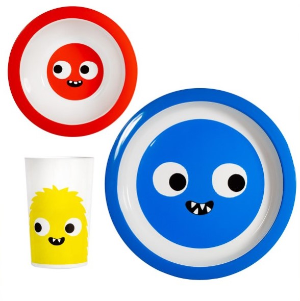 Monster Kids Tableware Set