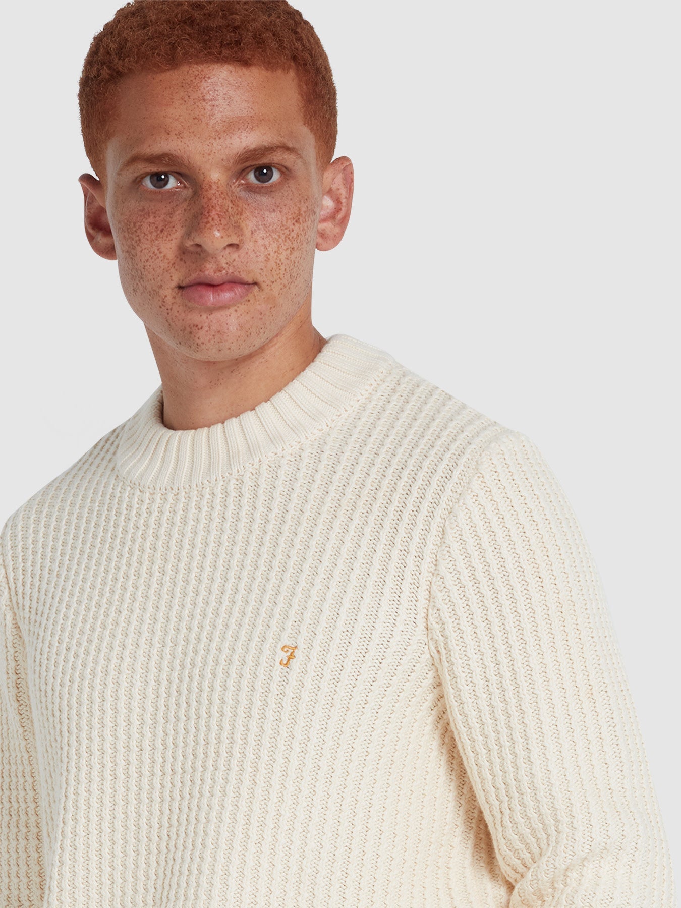 Burlington Fisherman Jumper - Cream