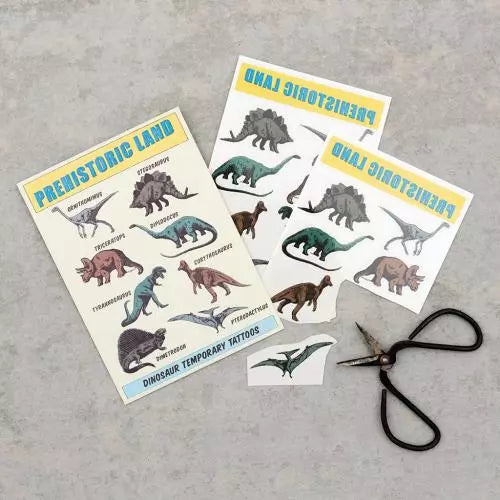 Prehistoric Land Temporary Tattoos