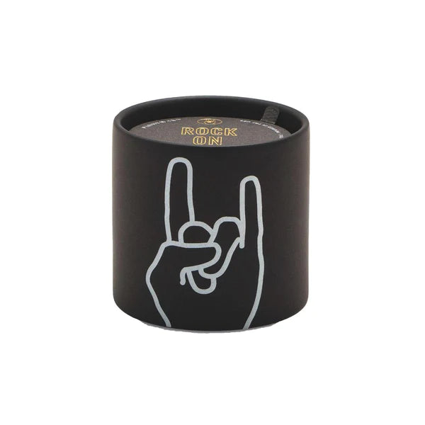 Rock On Leather & Oakmoss Candle