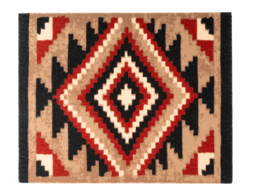 Plant Rug - Red & Green