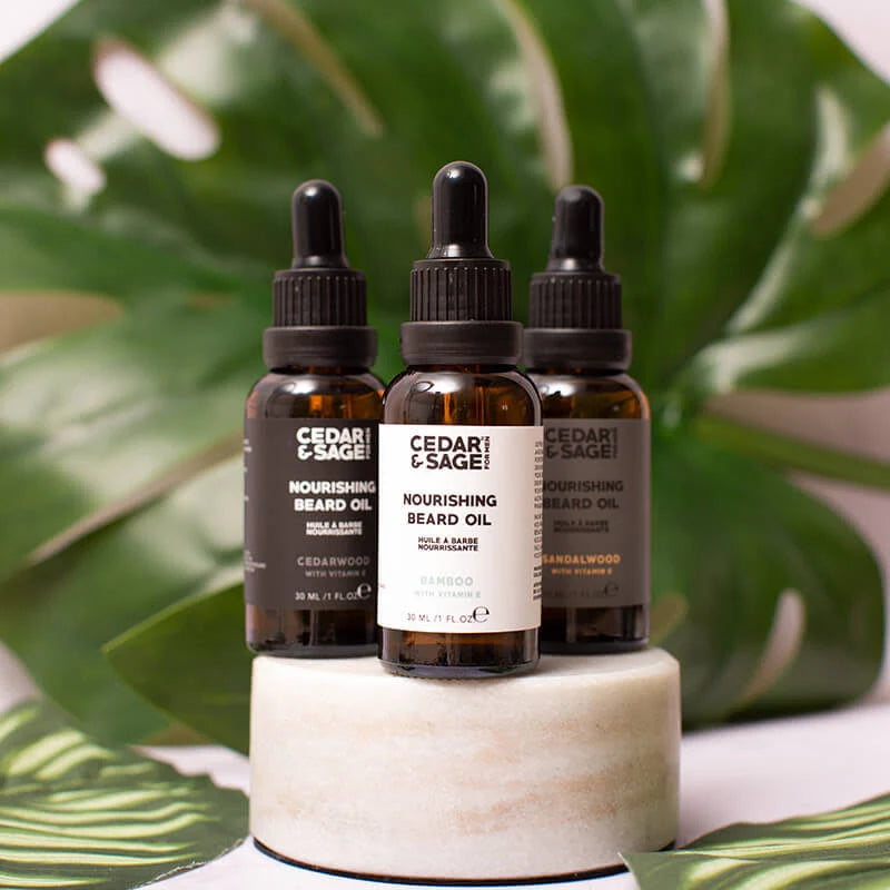 Cedar & Sage Mini Beard Oil Trio