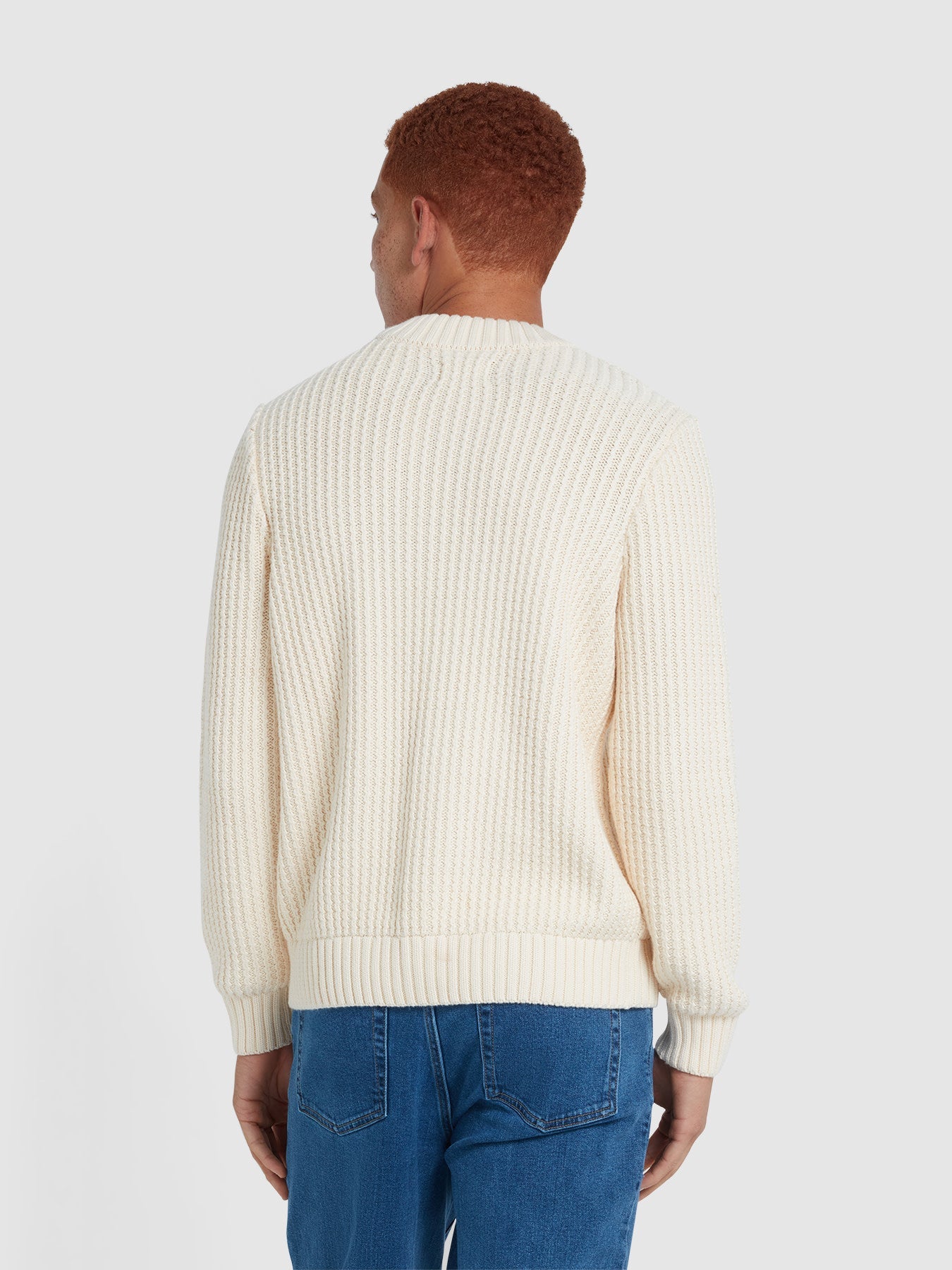 Burlington Fisherman Jumper - Cream