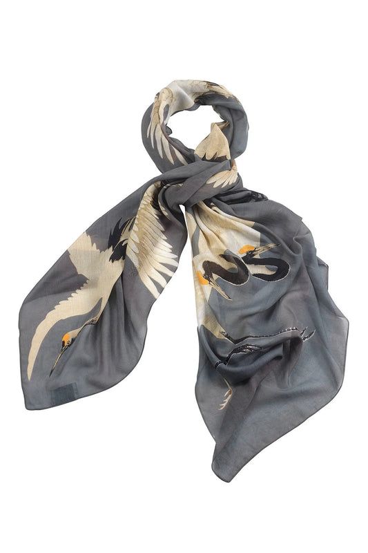 Stork Slate Grey Scarf - One Hundred Stars