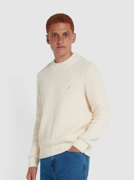 Burlington Fisherman Jumper - Cream