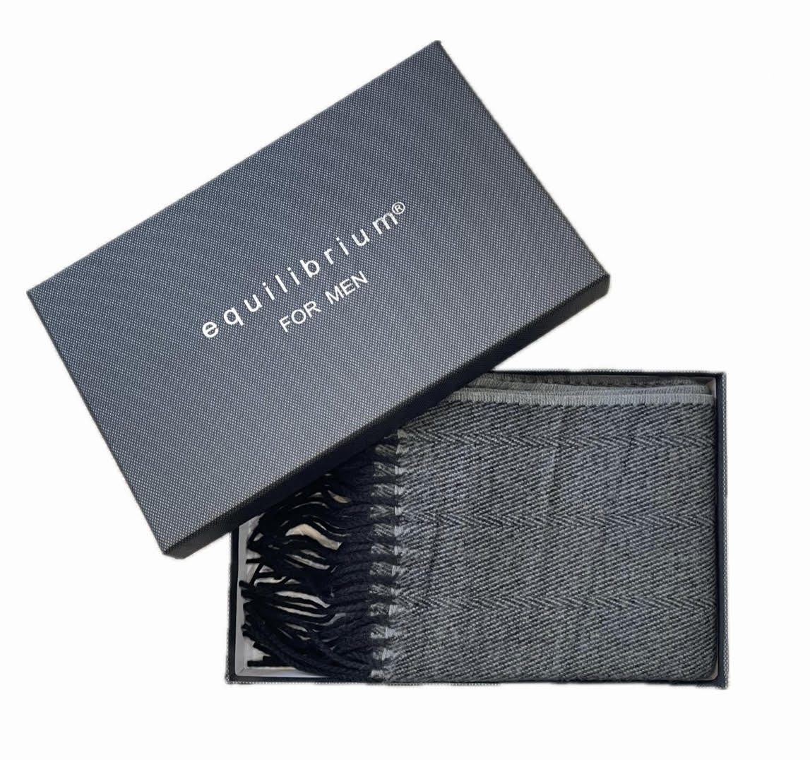 Equilibrium Men's Herringbone Scarf