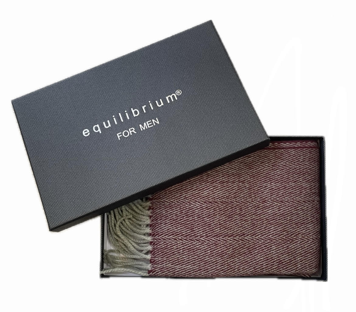 Equilibrium Men's Herringbone Scarf