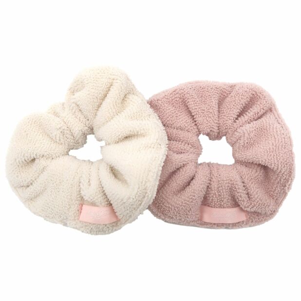 Microfibre Hair Scrunchies - Set of 2