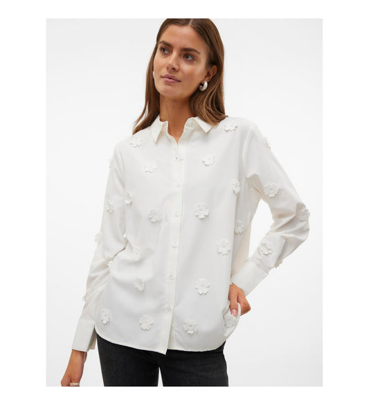 Vero Moda Tika Shirt - Snow White