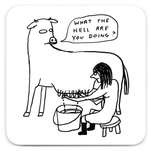 David Shrigley Coaster - What The Hell