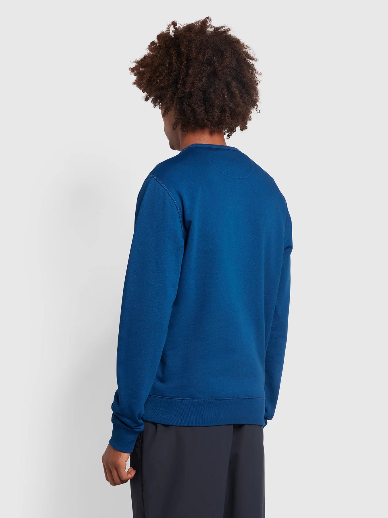 Tim New Crew Sweatshirt - Blue Peony