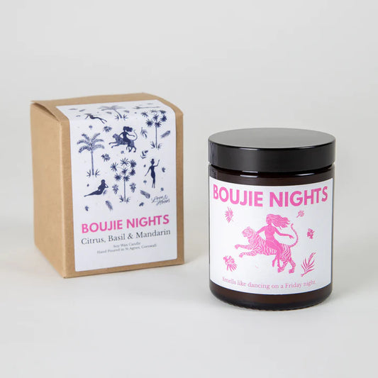 LES BOUJIES Boujie Nights Citrus, Basil & Mandarin Candle