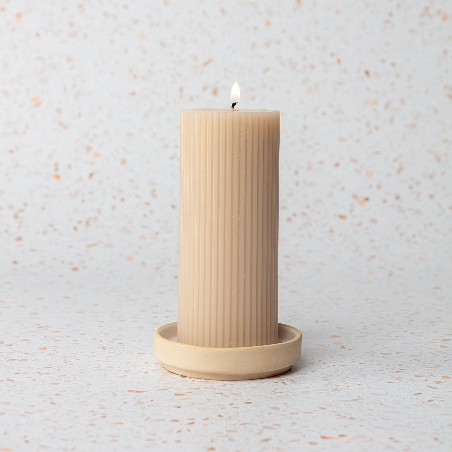 Chickidee Celio Pillar Candle Blush