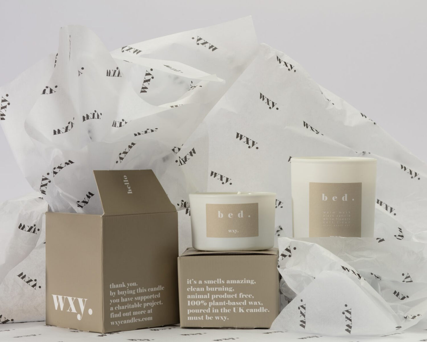 WXY Bed Small Candle - Warm Musk & Black Vanilla