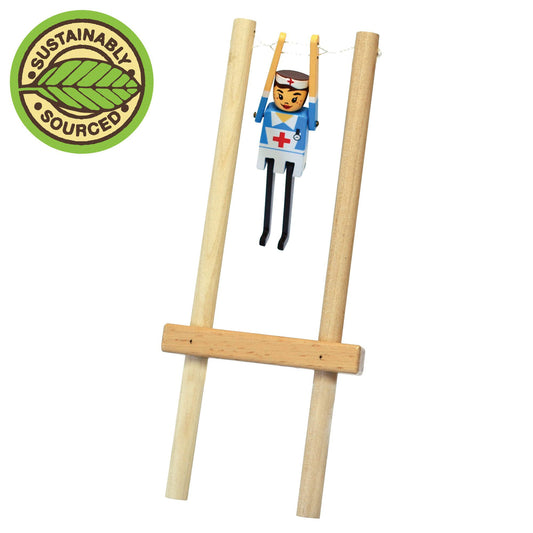 Wooden Nurse Acrobat