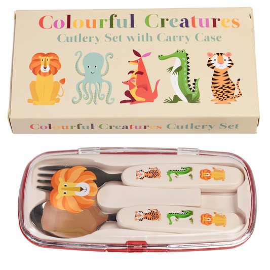 Colourful Creatures Cutlery Set