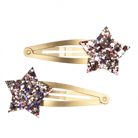 Fairies In The Garden Glitter Star Hair Clips (set of 2)