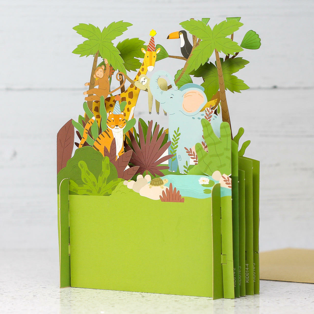 3D Pop Up Card - Jungle Party