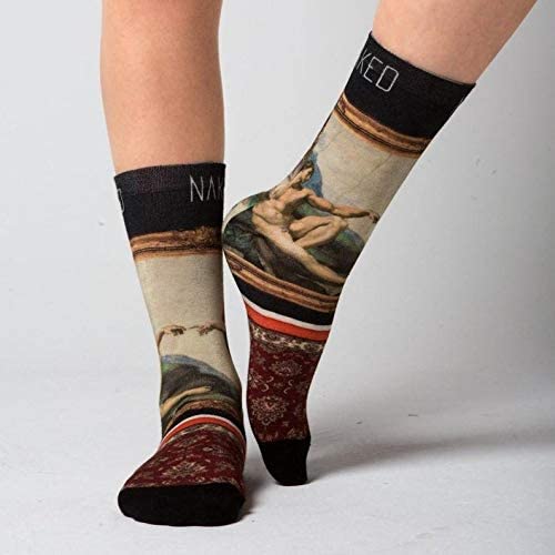 Naked Patterned Unisex Bamboo Socks / Adam