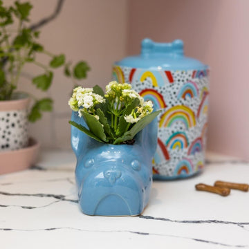 Eleanor Bowmer Frank mini planter- Blue