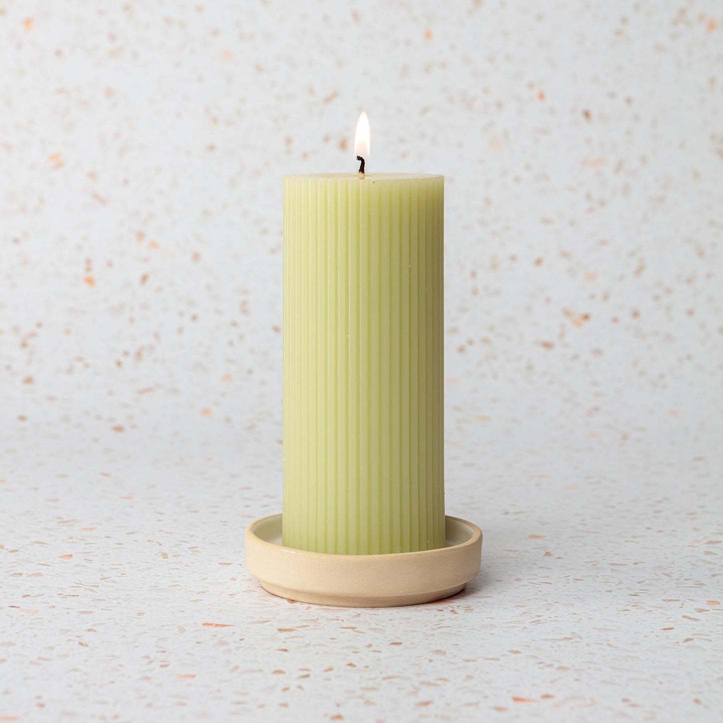 Chickidee Celio Pillar Candle Olive