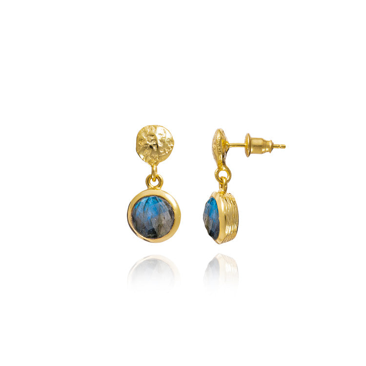 Azuni Nyla Gemstone Earrings Gold