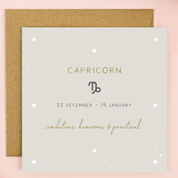 CAPRICORN: 22 DEC - 19 JAN