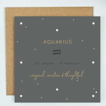 AQUARIUS: 20TH JAN - 18 FEB