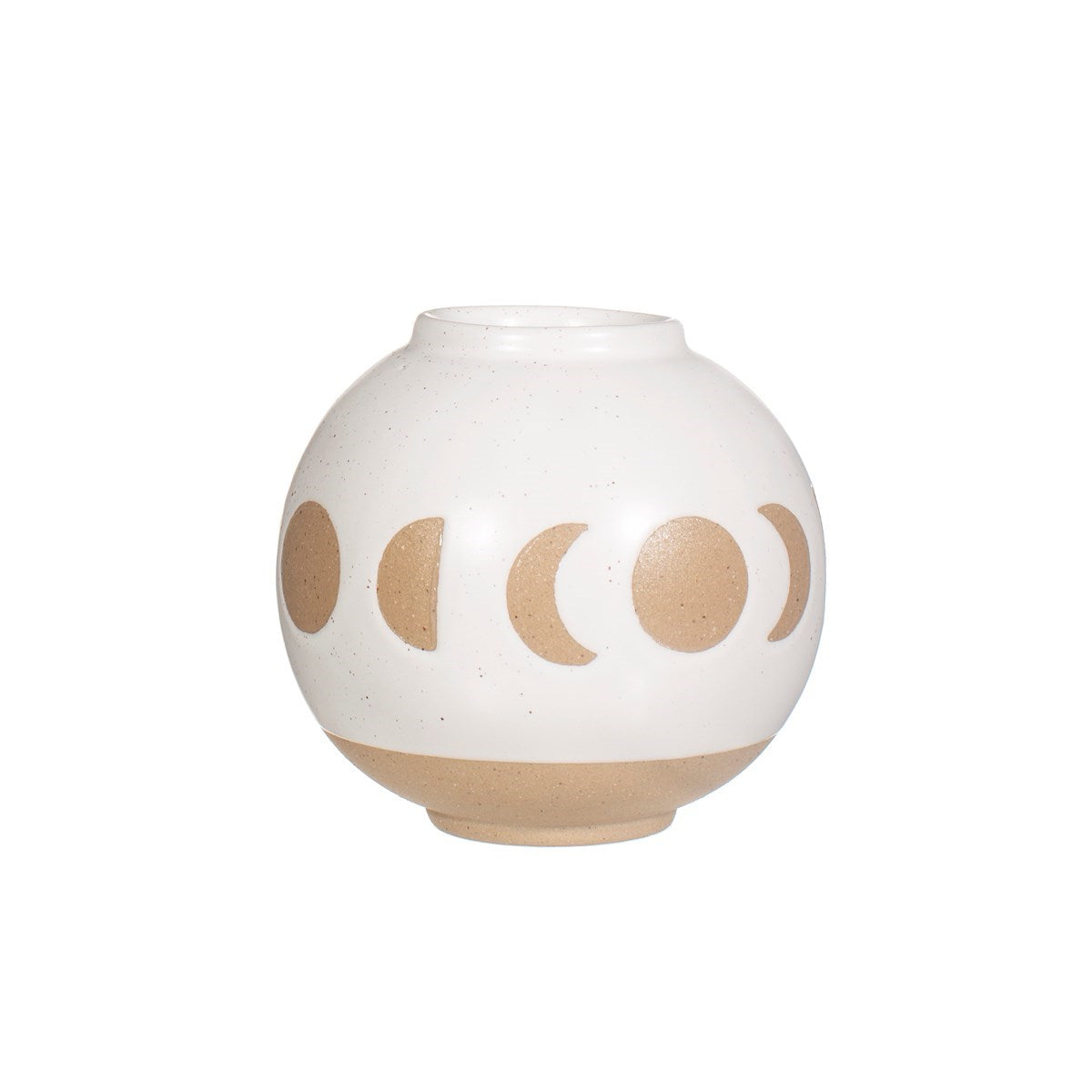 Moon Phases Vase White