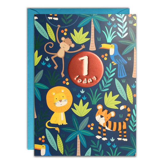 Age 1 Blue Jungle Card