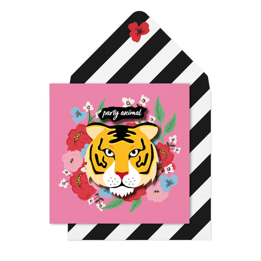 Party Animal Tiger Birthday Card