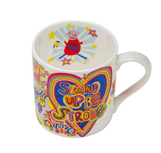 Arthouse Unlimited Fine Bone China Mug - Full of Joy