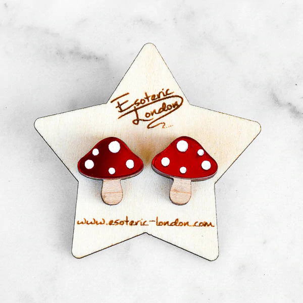 Esoteric London TOADSTOOL STUD EARRINGS