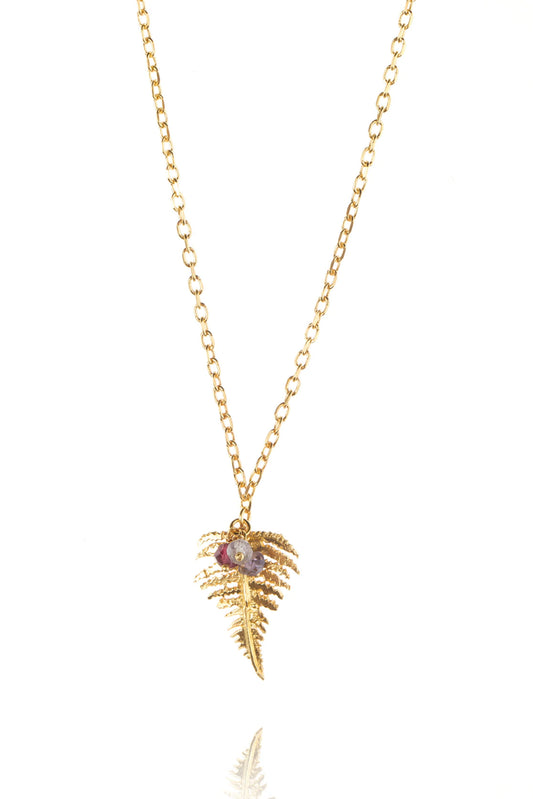 Amanda Coleman Fern Pendant - Gold