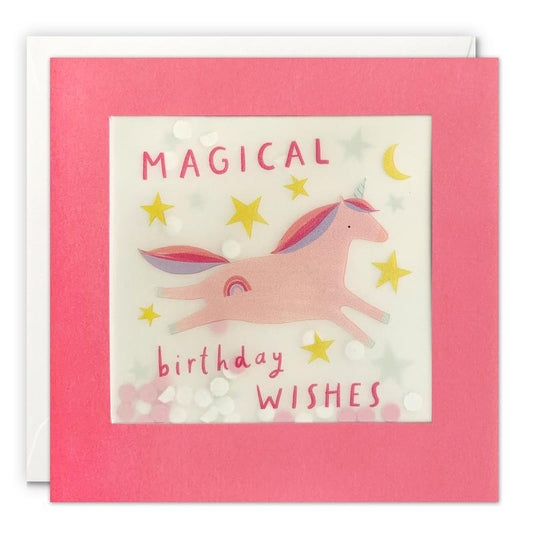 Magical Unicorn Paper Shakies Card