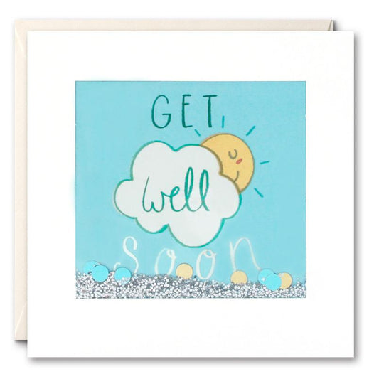 Get Well Sun Shakies Card