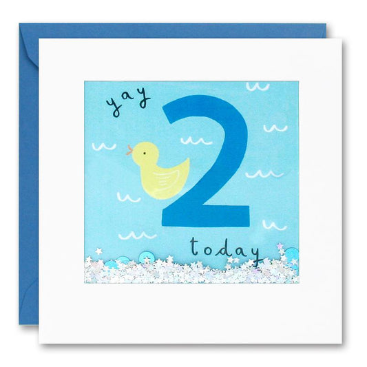 Age 2 Duck Shakies Card