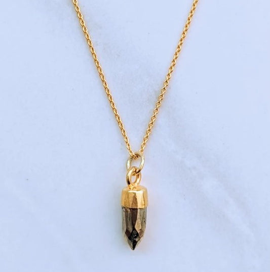 Lapis London En Pointe Pendant Necklace - Gold Plated