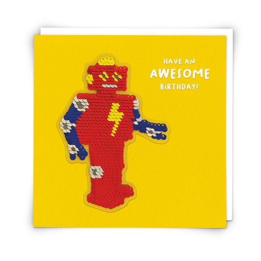 Robot sequin card